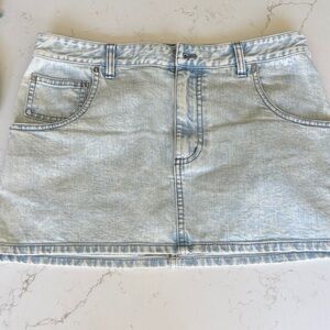 Tibi Light Blue Mini Skirt